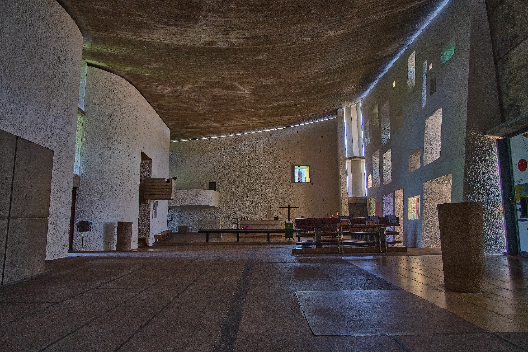Das Innere der Kapelle, in Richtung Chor blickend